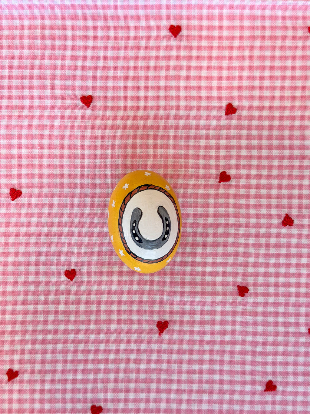 Cowgirl Easter Egg with Stars